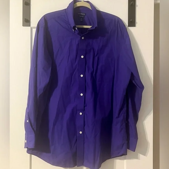 croft & barrow | Shirts | Mens Croft Barrow Dress Shirt Purple 7 12 3435 |  Poshmark